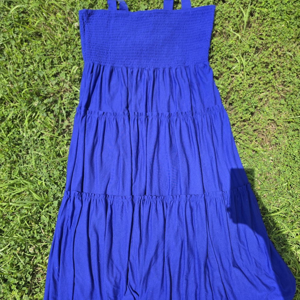 Zenana Outfitters Royal Blue Textured Dress Nwot